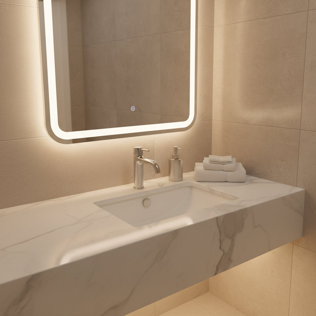 *** (DESC.) Lavamanos Semiempotrar Star 60 De 60 X 49 Cms Blanca