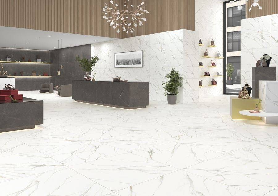 Porcelanato Aston White MT 60x120 Rect. 1A