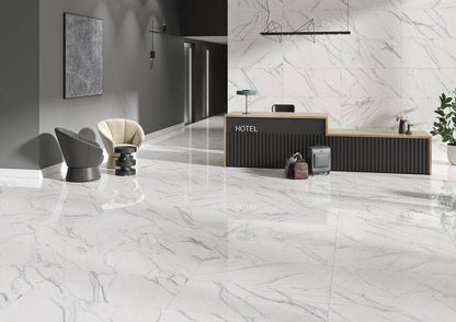 Porcelanato Aston White MT 60x120 Rect. 1A