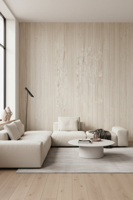Porcelanato Elysian Travertino Light Brosse Line EY07 -120x278 cm De 6MM