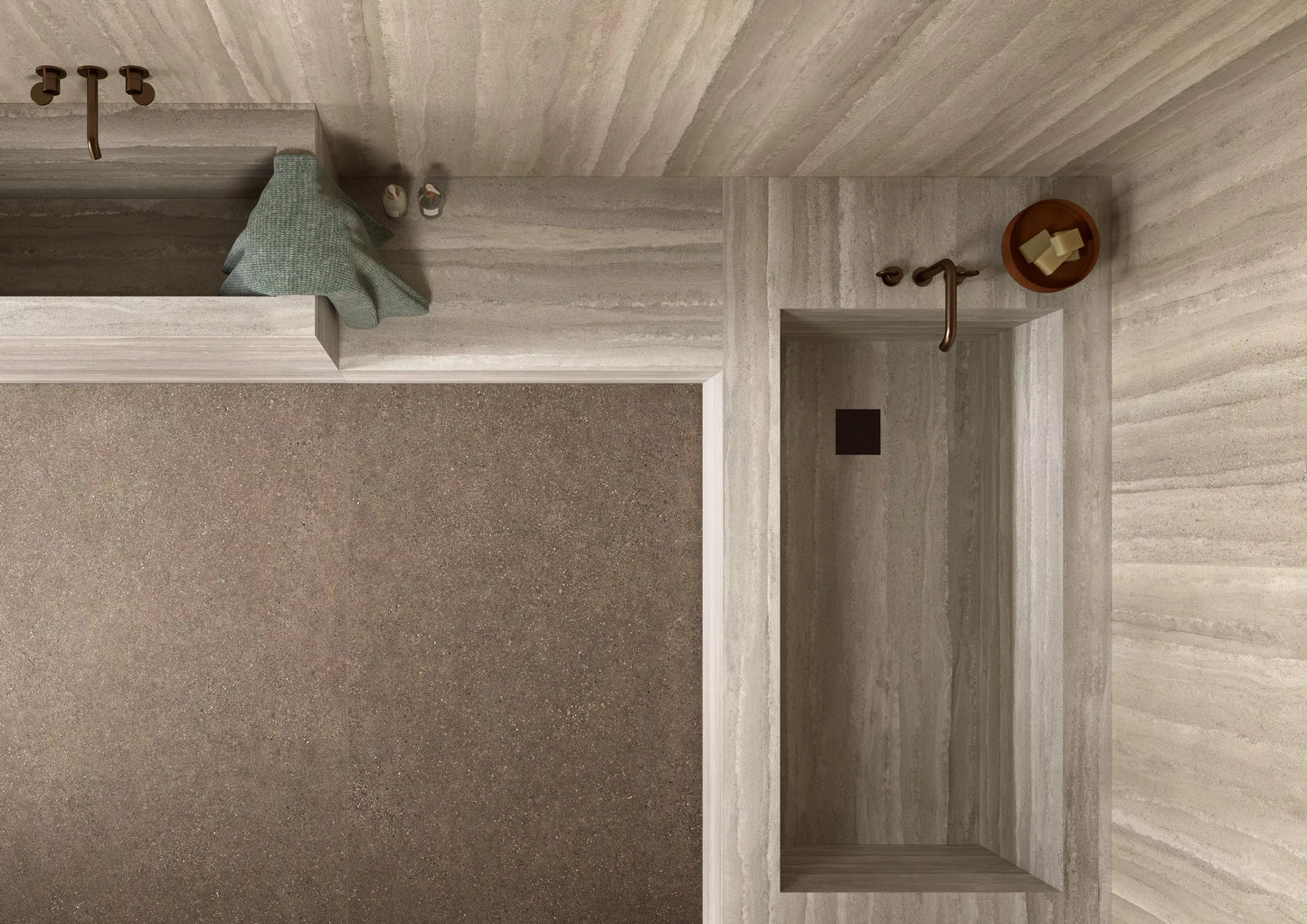 Porcelanato Compatta Pisé Limo Natural 120x280 6MM M2