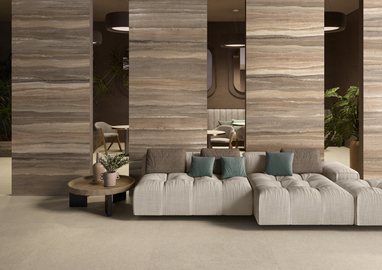 Porcelanato Compatta Pisé Melange Natural 120x280 6MM M2