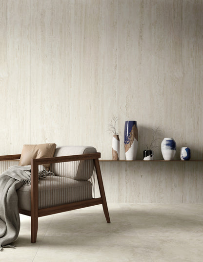 & Porcelanato Elysian Travertino Pearly EY10 Natural 60X120 9mm M2
