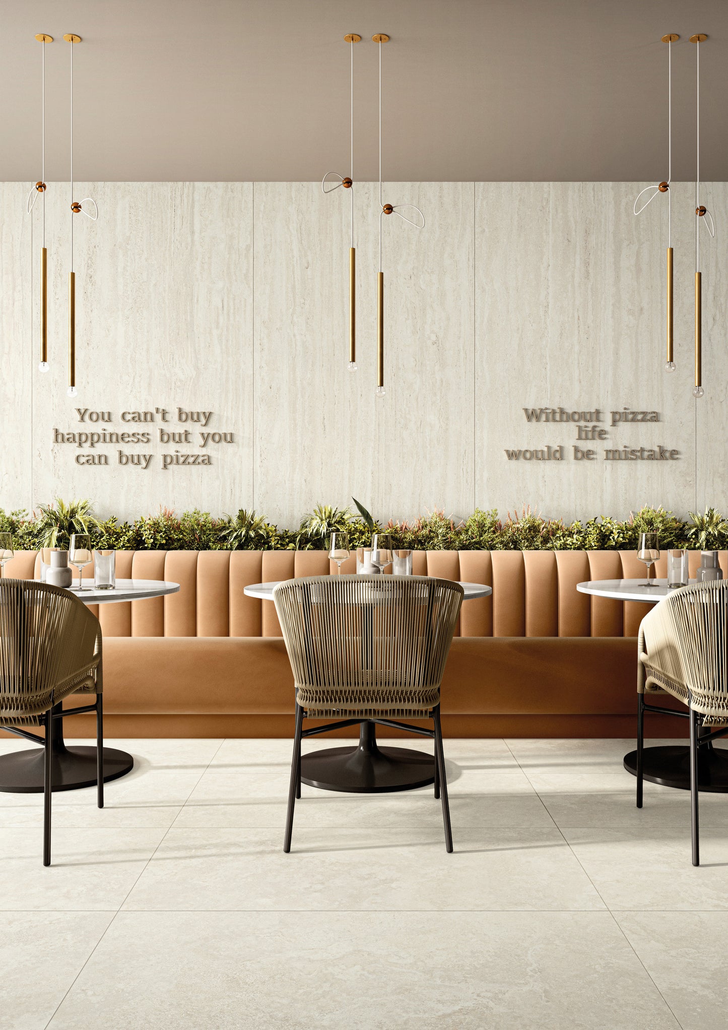 & Porcelanato Elysian Travertino Pearly EY10 Natural 60X120 9mm M2
