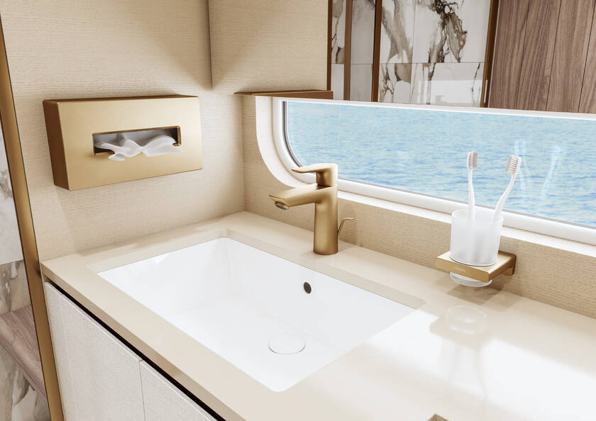 Griferia De Lavamanos Monocontrol Coolstart Talis E 110 Bronce Cepillado
