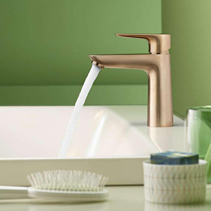 Griferia De Lavamanos Monocontrol Coolstart Talis E 110 Bronce Cepillado