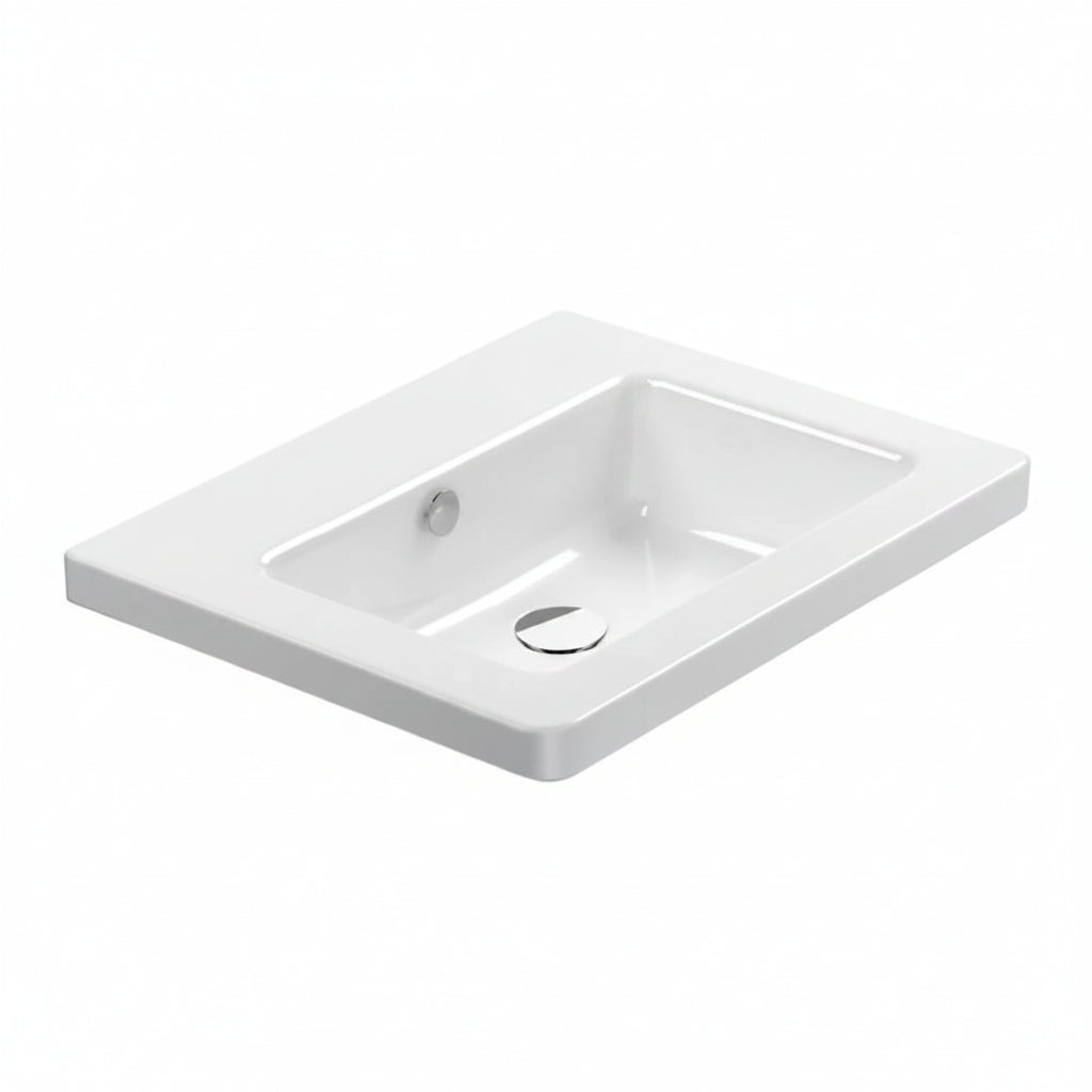 *** (DESC.) Lavamanos De Colgar New Light 67 De 67x48 Blanco