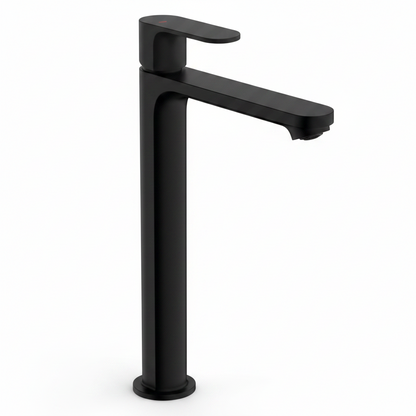 Griferia De Lavamanos Monocontrol 240 CoolStart Con Pop-Up Rebris S Negro Mate