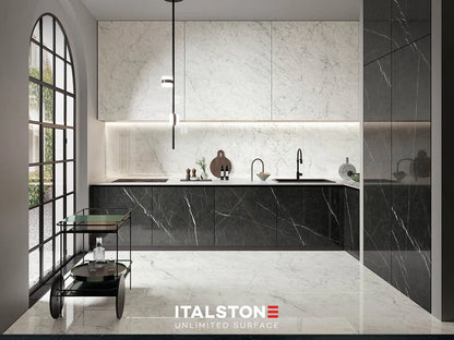 *** Porcelanato Nero Marquinia Mate 160x320 M2 12mm