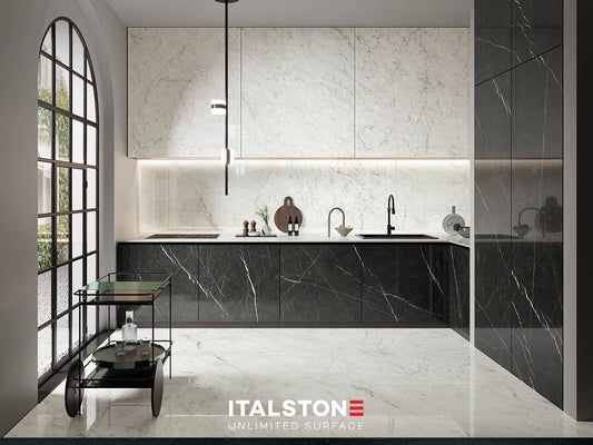*** Porcelanato Nero Marquinia Mate 160x320 M2 12mm