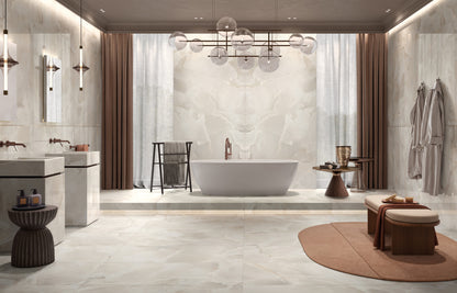 & Porcelanato Onyce Alabaster ON 00 Pearl 60X120 9MM M2