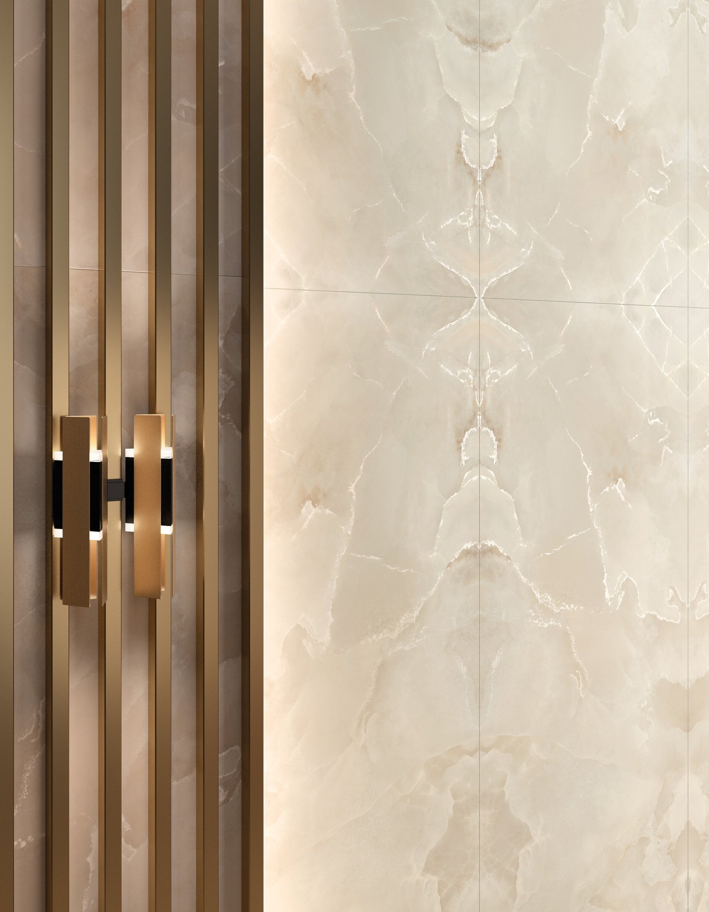 & Porcelanato Onyce Alabaster ON 00 Pearl 60X120 9MM M2