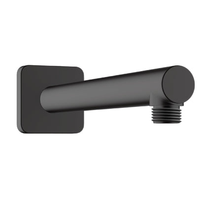 Brazo Ducha a Pared Vernis Shape 240 mm Con Escudo Cuadrado – Negro Mate